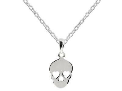 Sterling Silver Sugar Skull Necklace