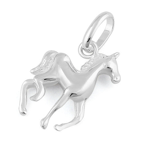 Sterling Silver Petite Horse Necklace